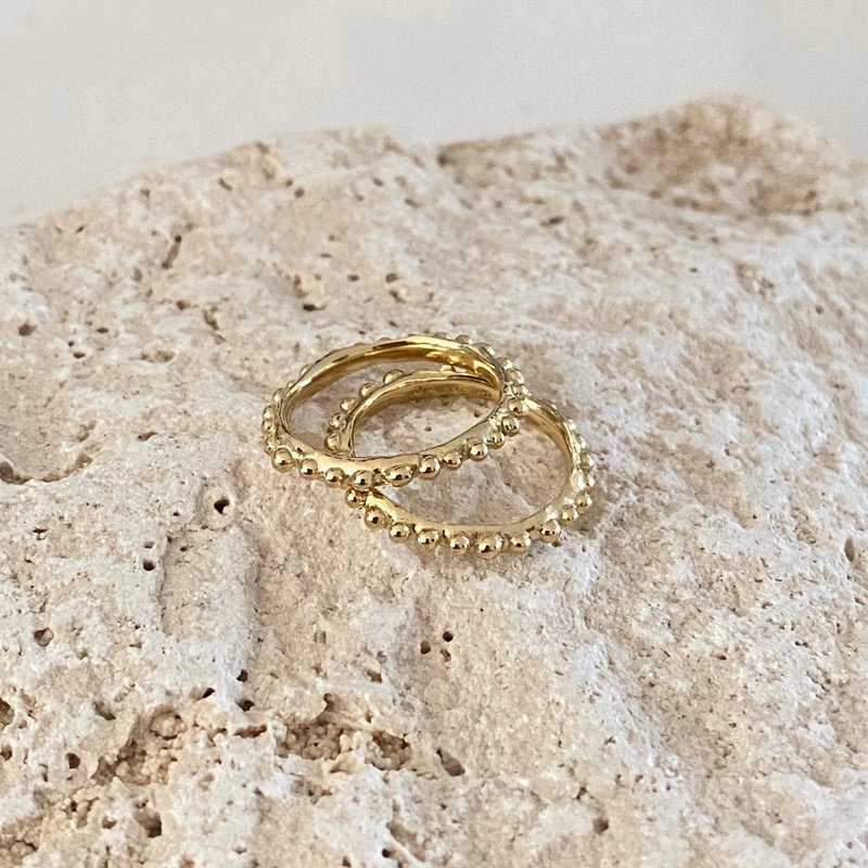 sterling silver 925 I Dottie ring - 戒指 - 純銀 