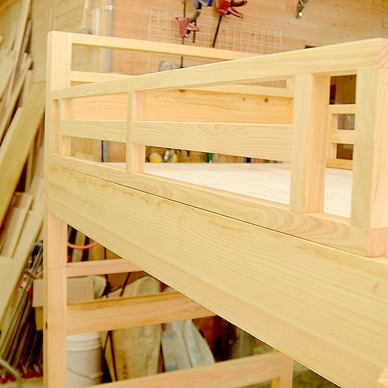 Bunk Bed Frame   can take part into two beds - เฟอร์นิเจอร์อื่น ๆ - ไม้ สีส้ม