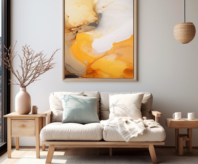 手書き油絵 フラワーキューブ ゴールド 額付き 絵画 インテリア 油彩画