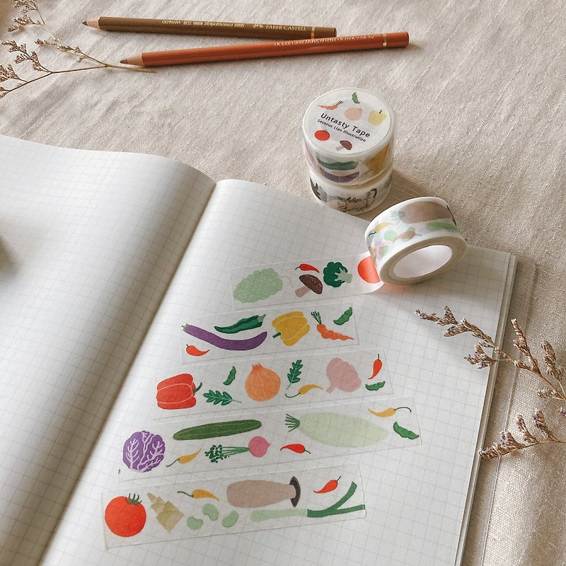 Vegetable Party / Paper Tape - Washi Tape - Paper 
