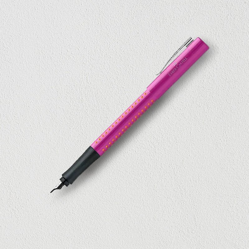 【Faber-Castell】好點子馬卡龍鋼筆-F尖 粉橘 免費刻字 - 鋼筆 - 其他材質 粉紅色