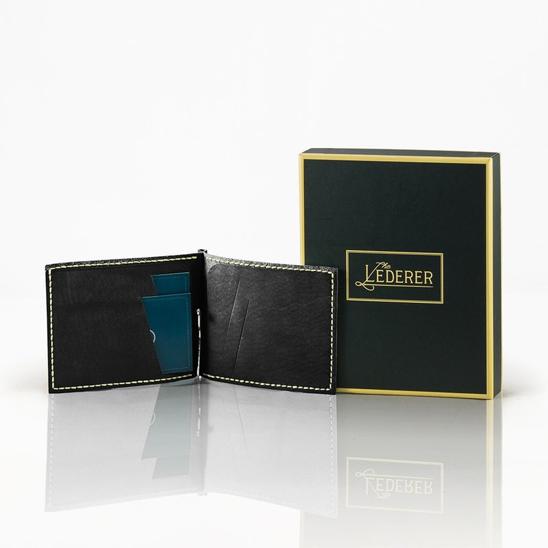 錢夾短夾 | 手縫皮革完成品 | BSP058 - 錢包/皮夾/長短夾 - 真皮 黑色