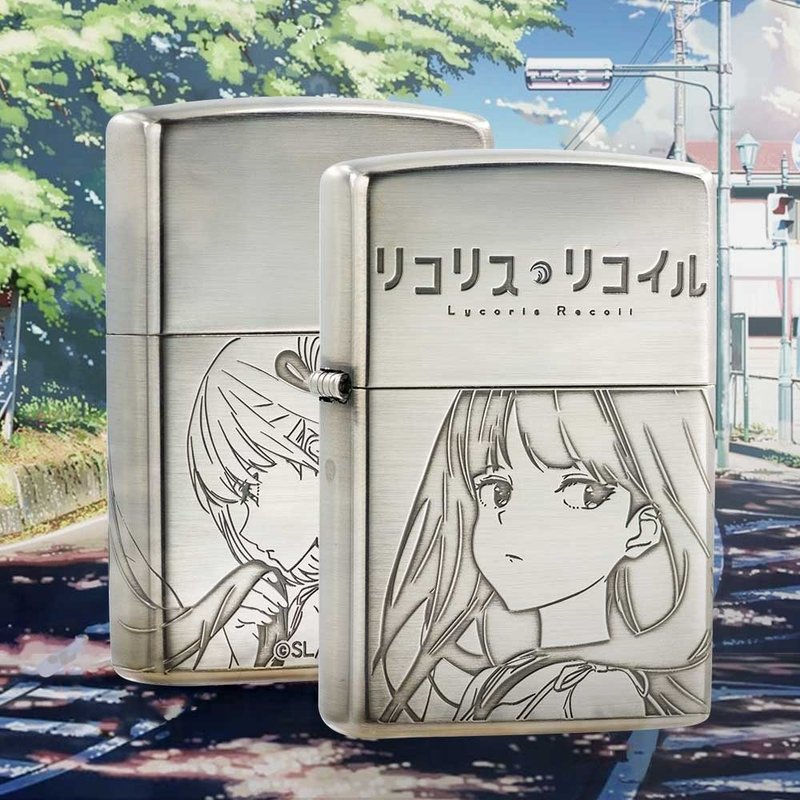 【ZIPPO官方旗艦店】莉可麗絲:千束 瀧奈防風打火機 ZA-6-A20 - 其他 - 銅/黃銅 銀色