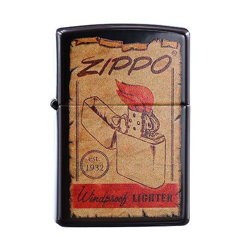 Zippo 【ZIPPO官方旗艦店】 經典復古海報設計防風打火機 CI413107