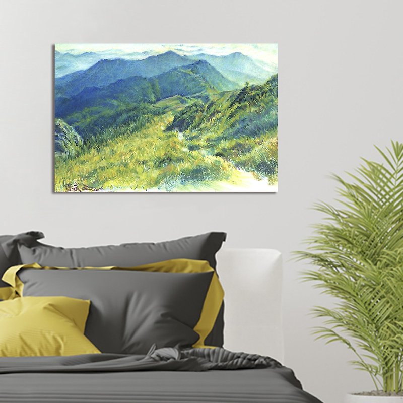 [Customized gift] Morning light on the mountain ridge-Chen Wuxi art giclee digital print - โปสเตอร์ - วัสดุอื่นๆ หลากหลายสี