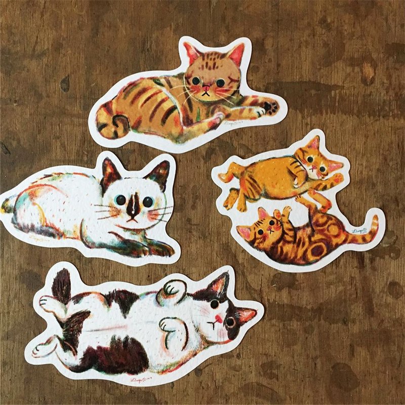 MY CAT AT HOME我家的貓 | 造型卡片 - 卡片/明信片 - 紙 
