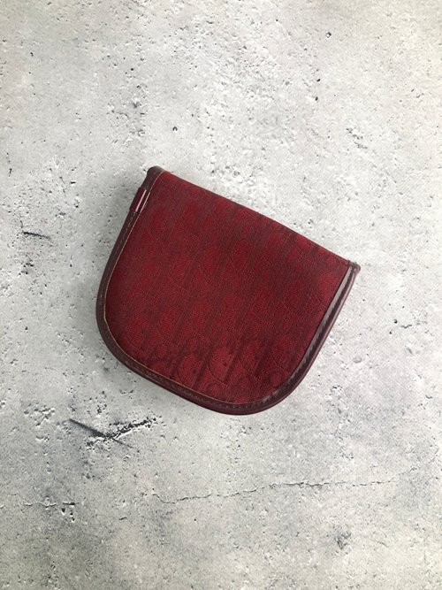 美品✨Christian Dior コインケース サドル レッド トロッター 日本直送名牌中古包】Christian Dior クリスチャンディオール