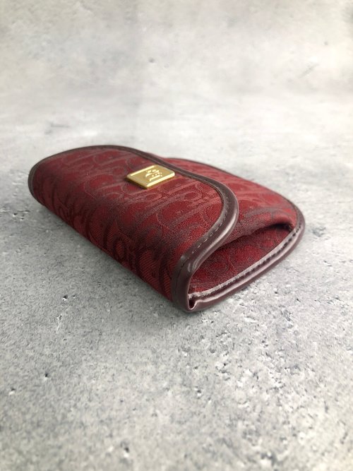 美品 クリスチャンディオール コインケース トロッター 財布 ディオール DIOR トロッター ブラック ジャガード コイン