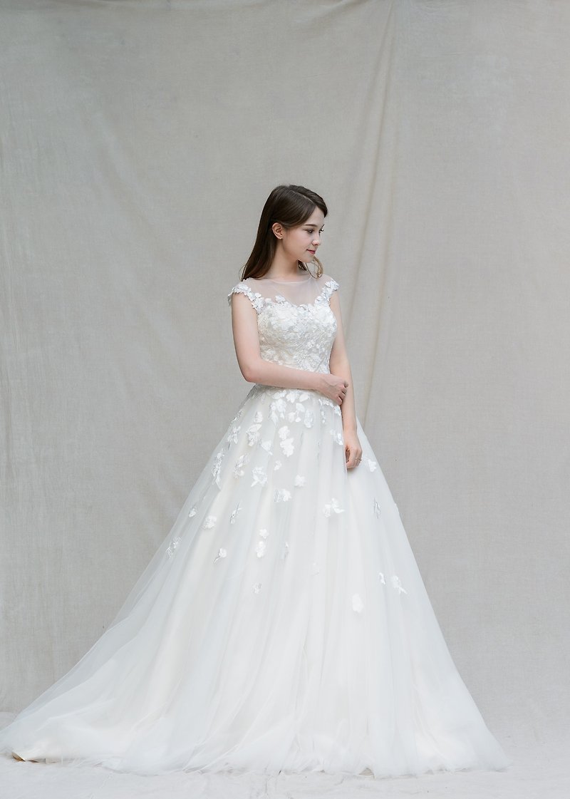 SAMPLE SALE PETAL Wedding Dress - ชุดราตรี - เส้นใยสังเคราะห์ 