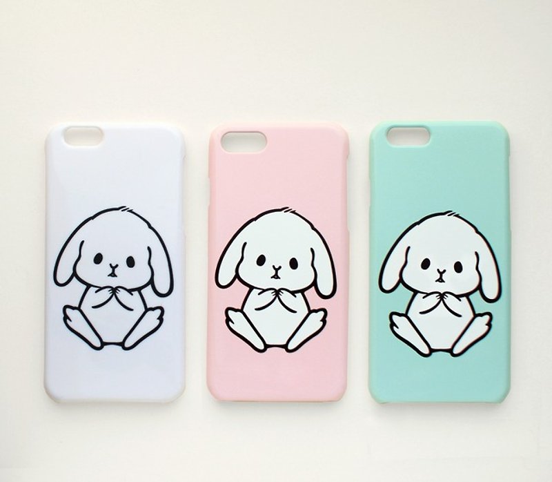 iphoneケース うさぎ　スマホケース - 手機殼/手機套 - 塑膠 粉紅色
