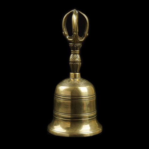 日本東密法器-19世紀前.江戶時期.金剛鈴(鈴高15.5) 菩多佛教文物｜其他