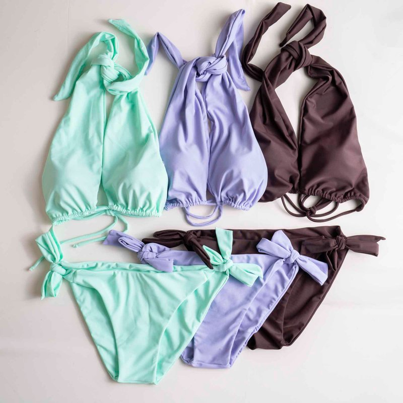 Match me swimwear Claire bikini set plain colors - ชุดว่ายน้ำผู้หญิง - วัสดุอีโค หลากหลายสี