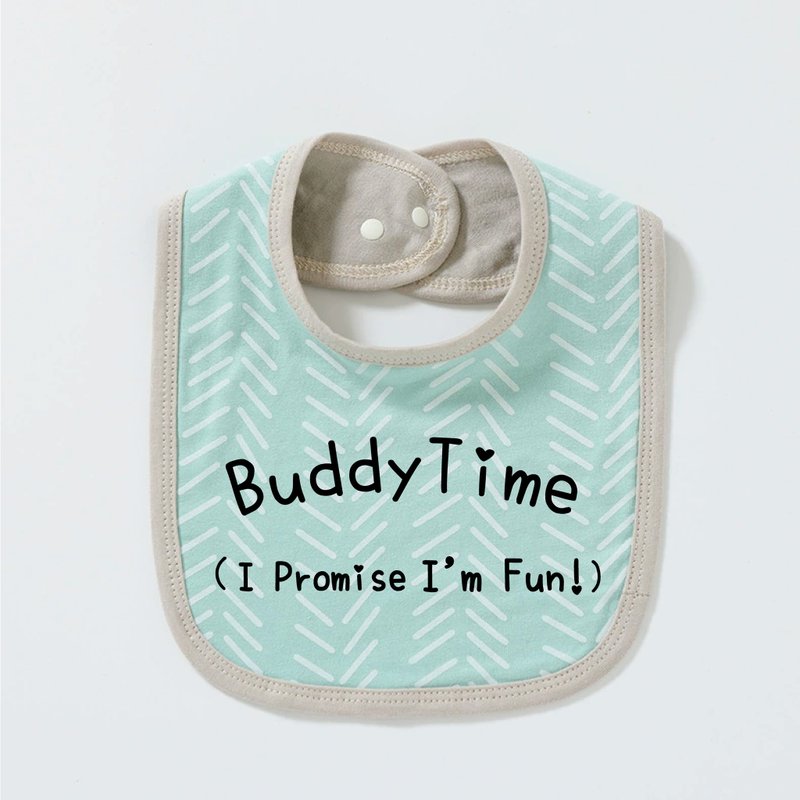 Buddy Time 有機棉口水巾 口水肩 圍兜 - 圍兜/口水巾 - 棉．麻 多色