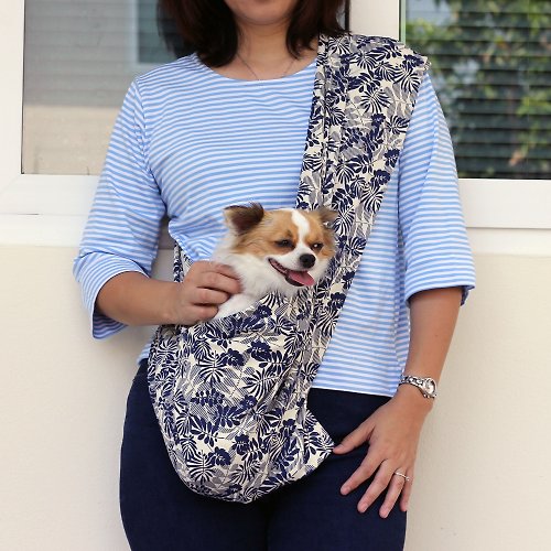 marygracedesign Dog Bag Pet Carrier Pet Sling Cat Carrier Bag with Pet Name Tag Puppy Bag