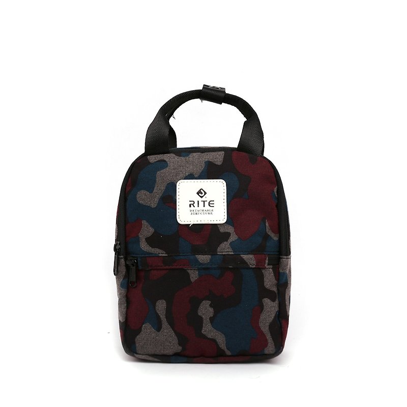 [RITE] Le Tour Series - Dual-use Mini Backpack - Camouflage Blue - กระเป๋าเป้สะพายหลัง - วัสดุกันนำ้ หลากหลายสี