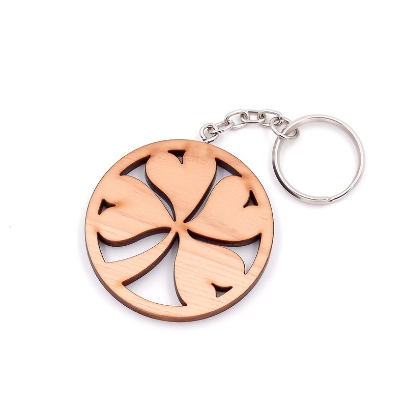 Taiwan cypress clover key ring | flower language one leaf of hope, two leaves of confidence, three leaves of love, four leaves of luck