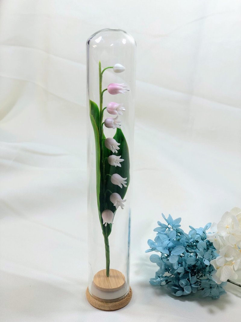 Make you happy lily of the valley - pink purple / no old plant floral design - ของวางตกแต่ง - ดินเหนียว 