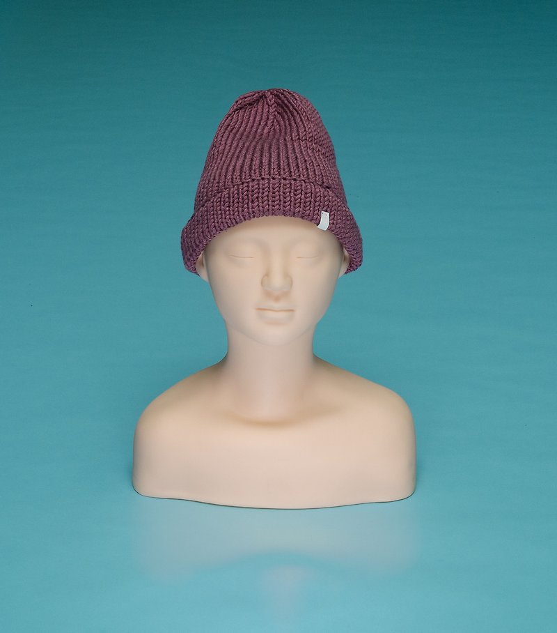 基本♦オーバープレイン - 紫手作り帽子OTB012 - 帽子 - コットン・麻 パープル