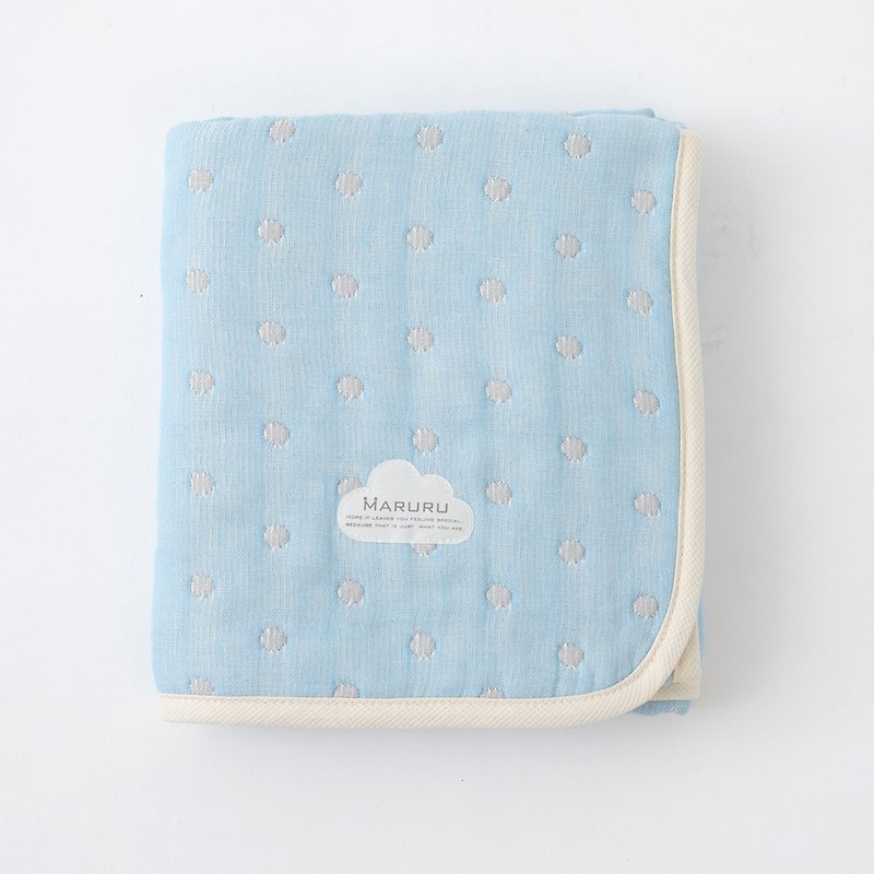 MARURU 日本製六層紗被 M  北歐星空 彌月禮/ 嬰兒六層紗被 - 嬰兒床/床圍/寢具 - 棉．麻 藍色