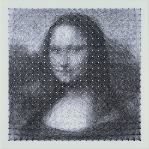 モナリザ壁画(大理石パネル画)