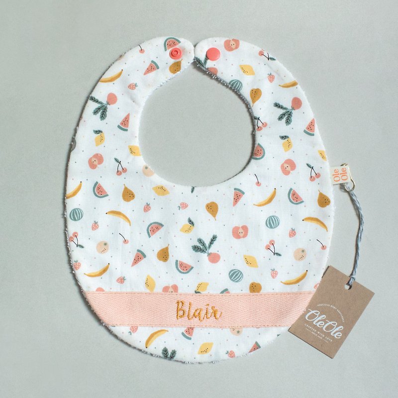 OleOle Personalized Baby Bib | Fruity - ผ้ากันเปื้อน - ผ้าฝ้าย/ผ้าลินิน หลากหลายสี