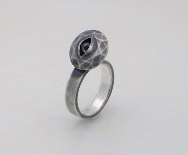 stare stone ring_2 (s_m-R.47) 銀玻戒指指环眼睛目jewelry sterling