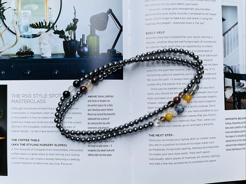 Suddenly (108 bracelets/rosary series) Terahertz: sleep aid - Bracelets - Stone Silver