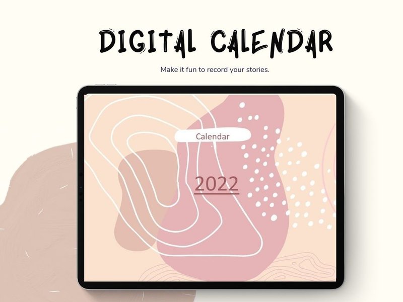 數字日曆 2022 粉紅色 - 筆記本/手帳 - 其他材質 粉紅色
