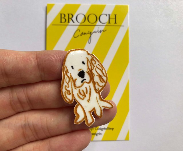 Cocker Spaniel  dog pin-badge