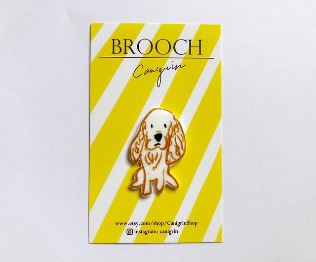 Cocker Spaniel  dog pin-badge