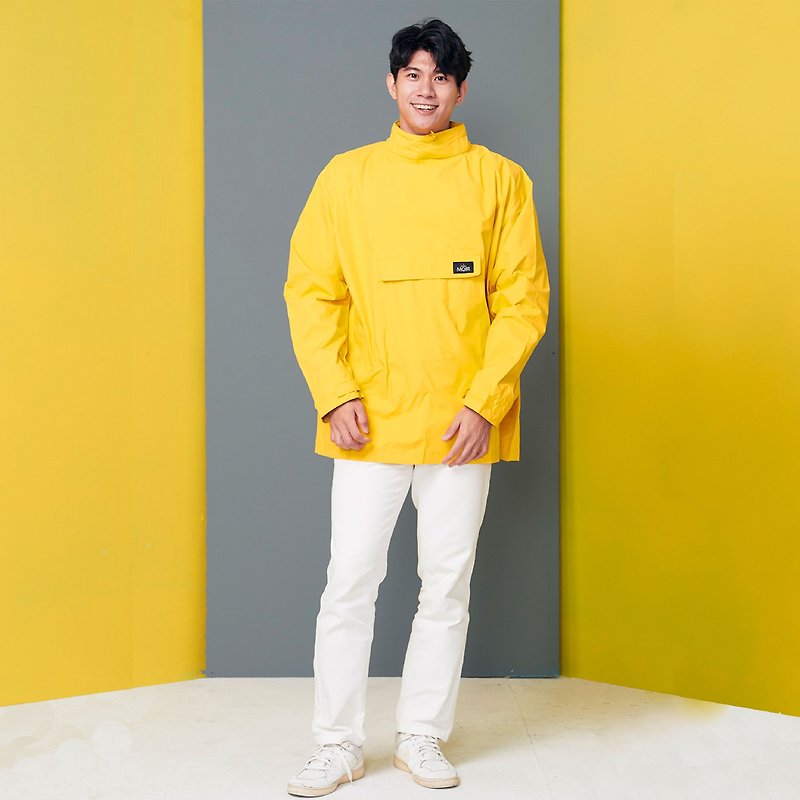 【MORR】Postshorti Magnetic Reversiable waterproof Jacket - Lemon Zest - ร่ม - วัสดุกันนำ้ สีเหลือง