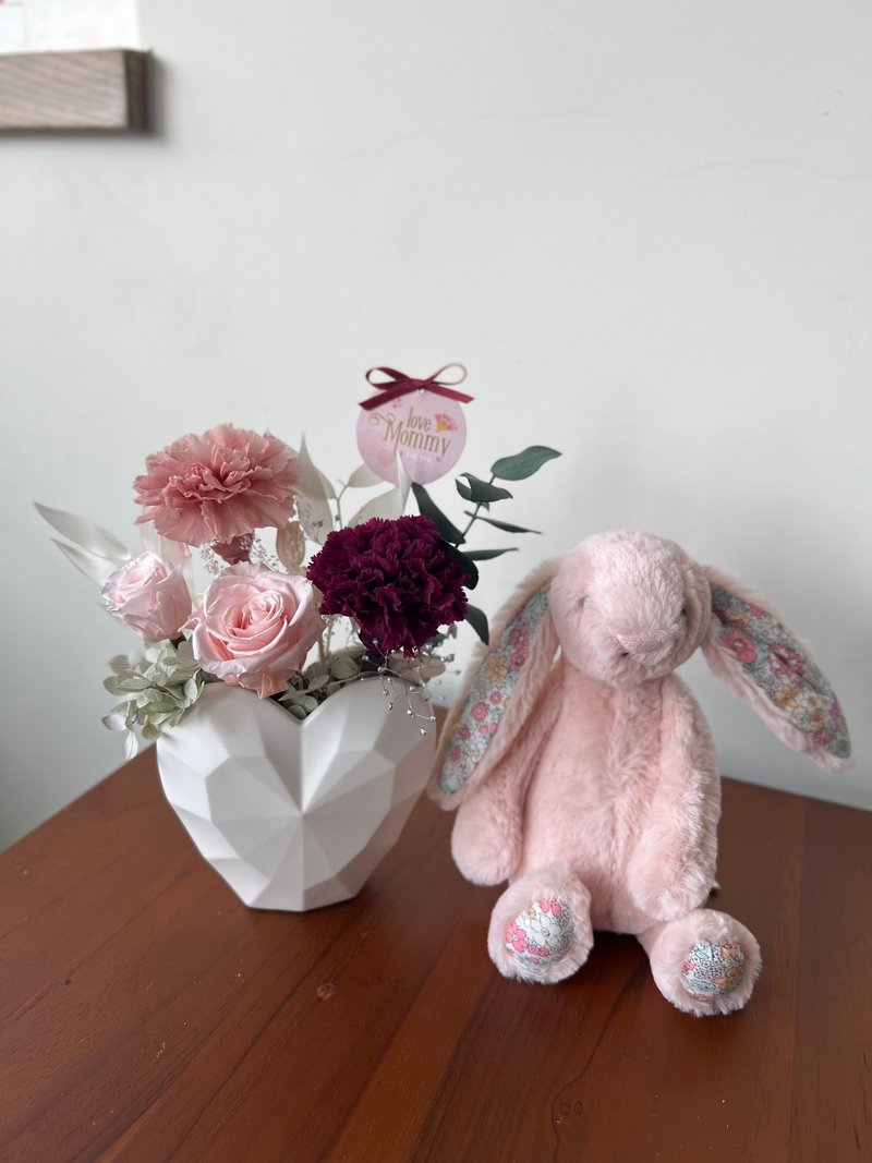 母親節愛心擴香康乃馨花禮  限定雙北宅配自取 - 乾燥花/永生花 - 植物．花 