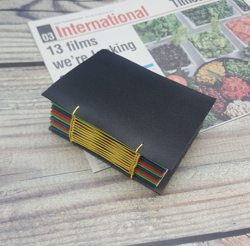 Pocket Size Multicolour Journal - 筆記本/手帳 - 人造皮革 
