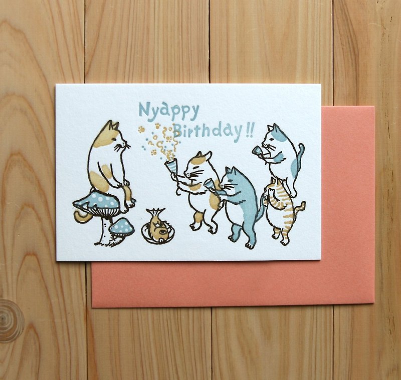 Happy birthday ---Letterpress card - Cards & Postcards - Paper Orange