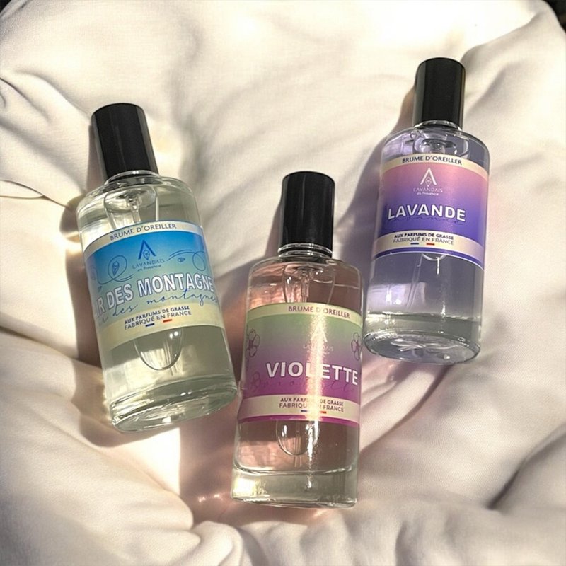 フランス直輸入 Lavandaïs スリープミスト/ピローミスト/睡眠スプレー - アロマ・線香 - ガラス パープル