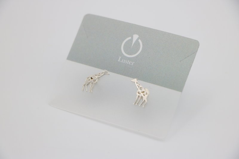 giraffe earrings - ต่างหู - เงินแท้ 