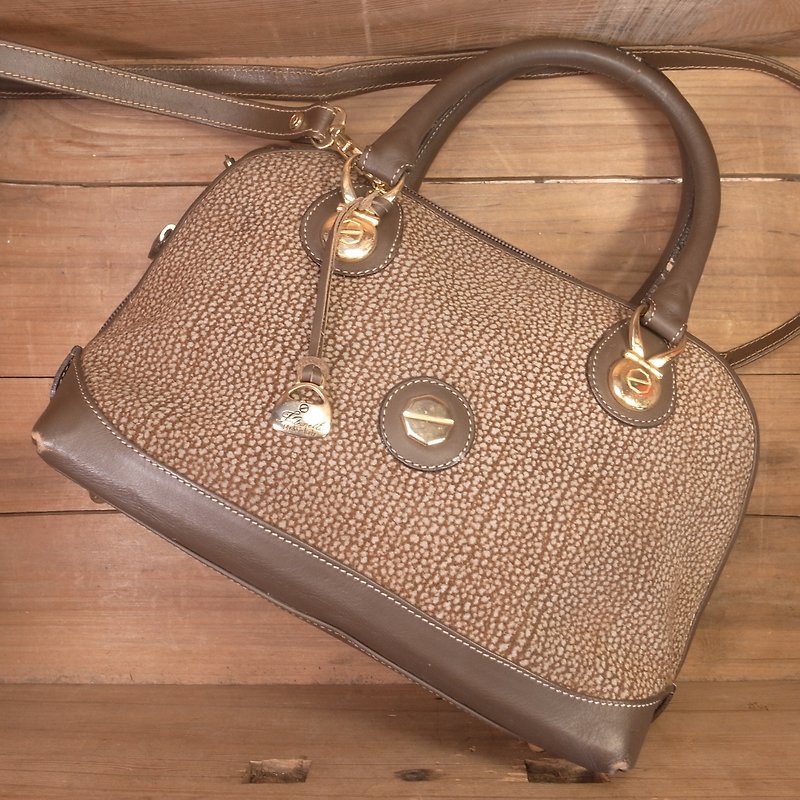 Old bone Fontanelli by Reco's two-way bag Q27 vintage - Handbags & Totes - Genuine Leather Brown