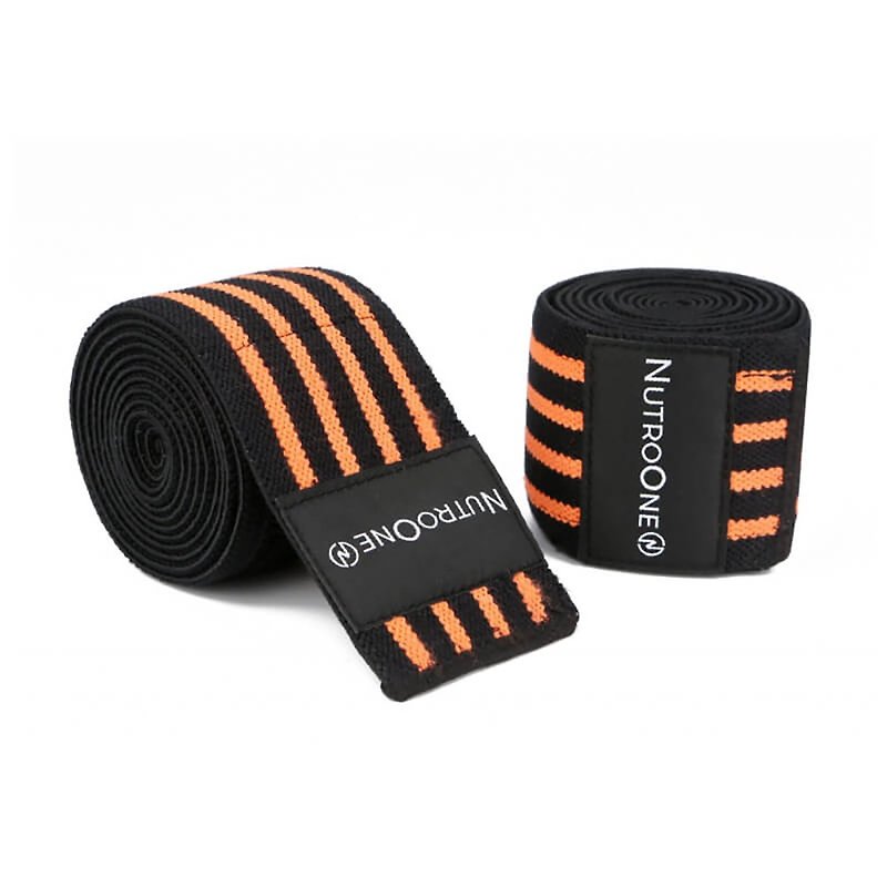 Four Colors Available - Orange Gym Training Bandage - Protects Knee Joints | Use During Workout - Fitness Equipment - Other Materials 