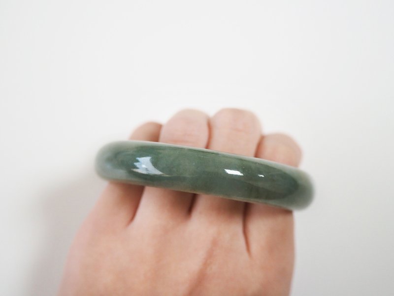 天然翡翠玉鐲 / 緬甸玉 A貨 • 情人節限定優惠7折 / 附禮物包裝 - 手鍊/手環 - 玉石 綠色
