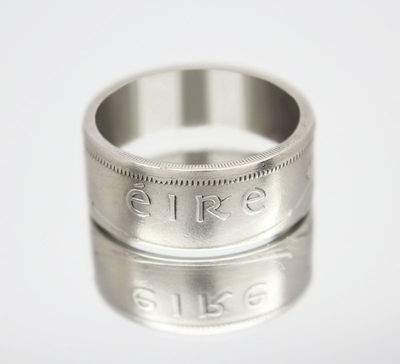 Ireland Coin Ring 2 florins 1963 coin rings for men coin rings for women - 戒指 - 其他金屬 