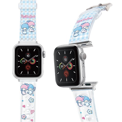 i-Smart SANRIO-Apple Watch-PVC錶帶-格紋系列-LITTLE TWIN STARS