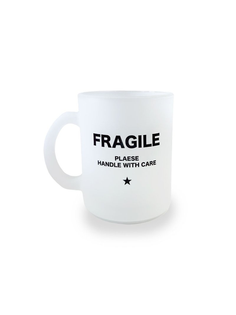 FRAGILE STAR MUG CUP (MATTE) 330ml - 杯子 - 玻璃 白色