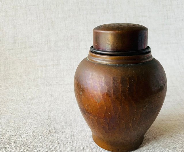 日式古典錘起純銅茶倉│ 茶罐精湛工藝收藏古件手工瑞文堂｜其他人氣榜