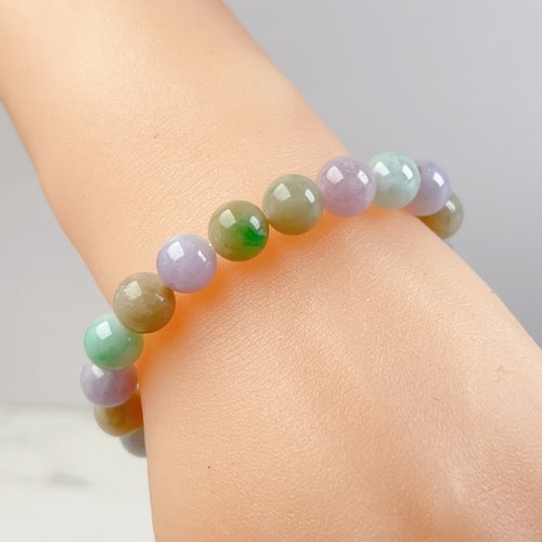 瓔珞珠寶盒 E.L.Jewelry Box 多彩翡翠糖果手珠手鍊 | 天然緬甸玉A貨翡翠 | 送禮