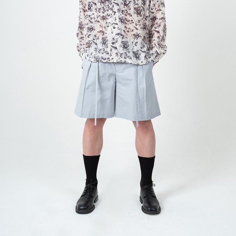 Drop-strap shorts - Men's Shorts - Cotton & Hemp Gray