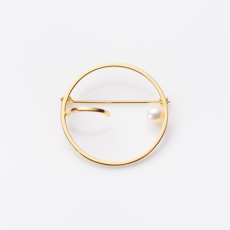 細緻獨特 / Quinn brooch - 胸針 - 其他金屬 金色