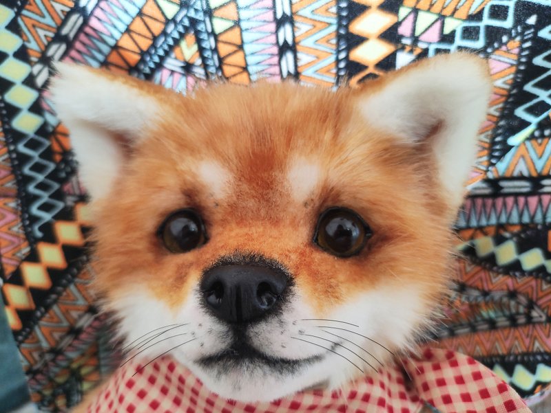 Shiba inu Puppy Doll, Cute Stuffed Animal, Plush Teddy Pet - 公仔/玩偶 - 其他材質 橘色