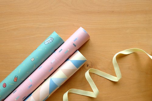 A PIECE(S) OF PAPER Reusable Wrapping papers (Collection 2) : Set of 3