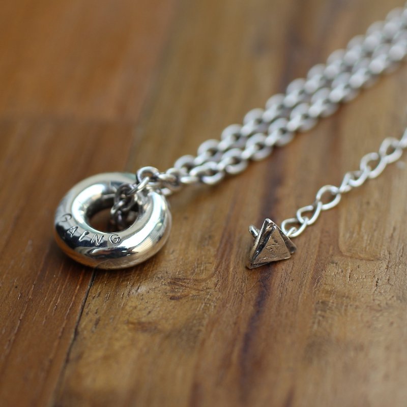 silver925 ネックレス -portion Necklace-　スターリングシルバー　日本 - 項鍊 - 純銀 銀色