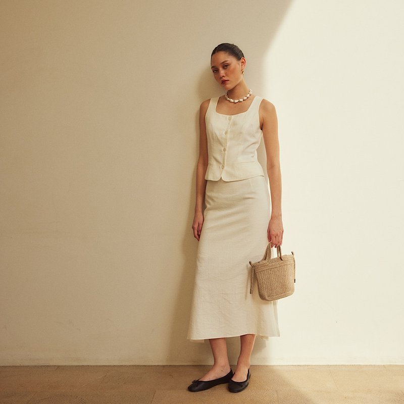 JANE SKIRT - Skirts - Other Materials White